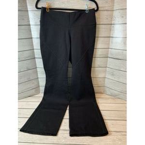 Nygard Slims Leggings Bootcut Flare Women's M Black Pull On Sew Lines Leisure